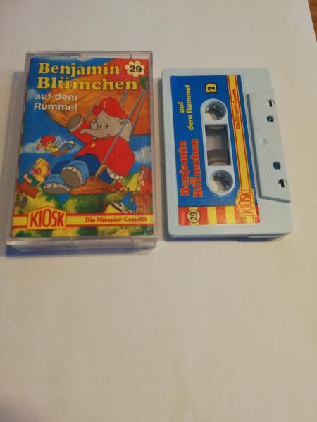 Benjamin Blümchen Folge 29 auf dem Rummel Weiß mit Blauen Aufkleber 4.27529 Kiosk